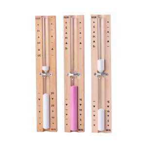 Fabryczne hurtowe 5 15 minut Ekologiczny obrotowy klepsydra drewniana sauna piaskowa timer