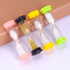 Dzieci szczęśliwy czas 5 minut Małe plastikowe mini -minutowe szklane minuty piasku